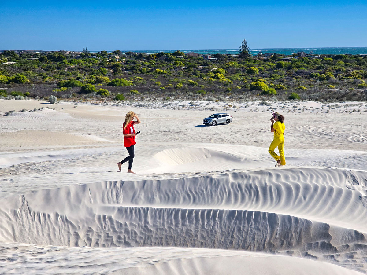 Белые песчаные дюны Западная Австралия