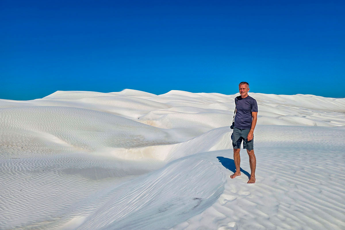 Белые песчаные дюны Австралия