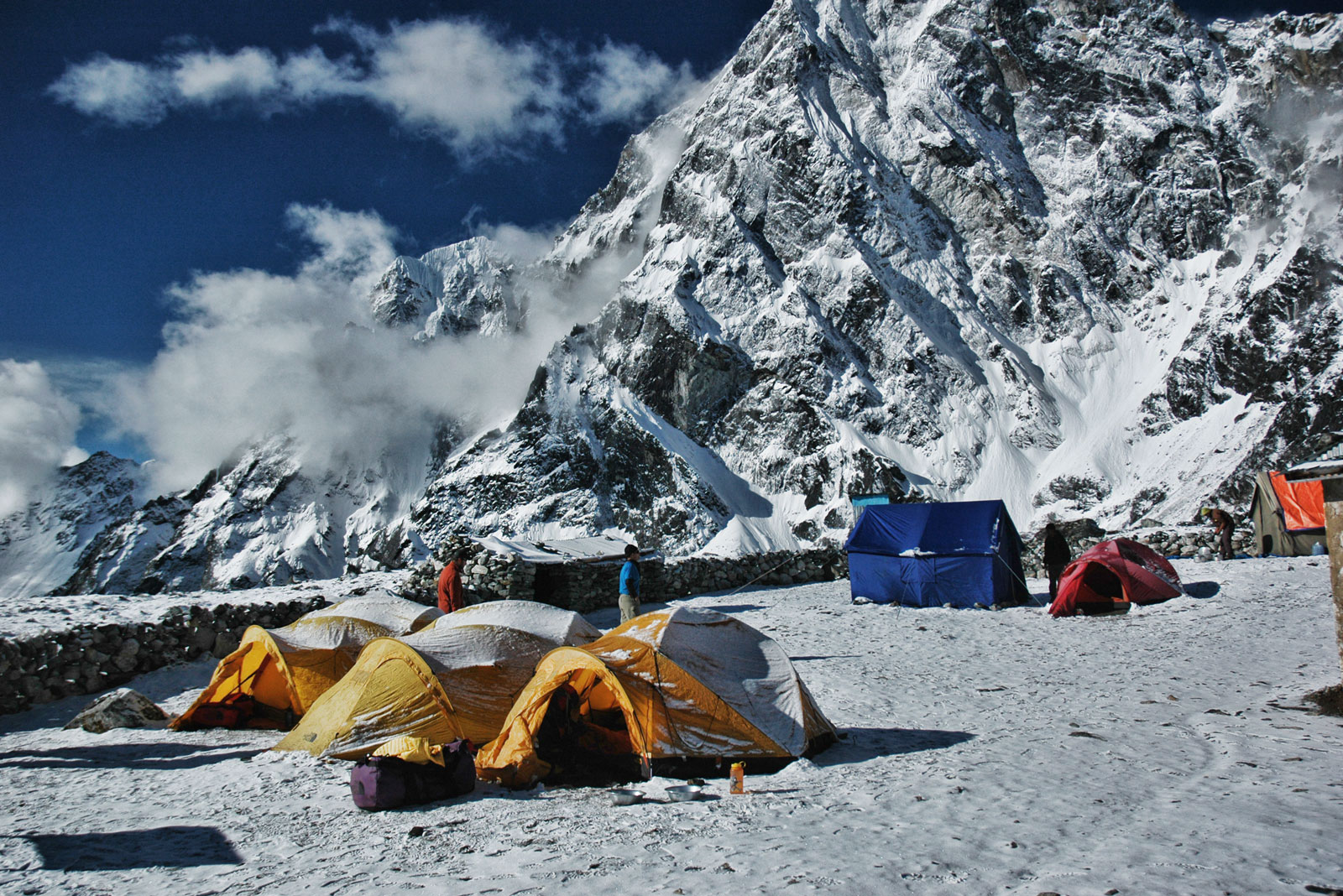 Camp in the clouds Nepal